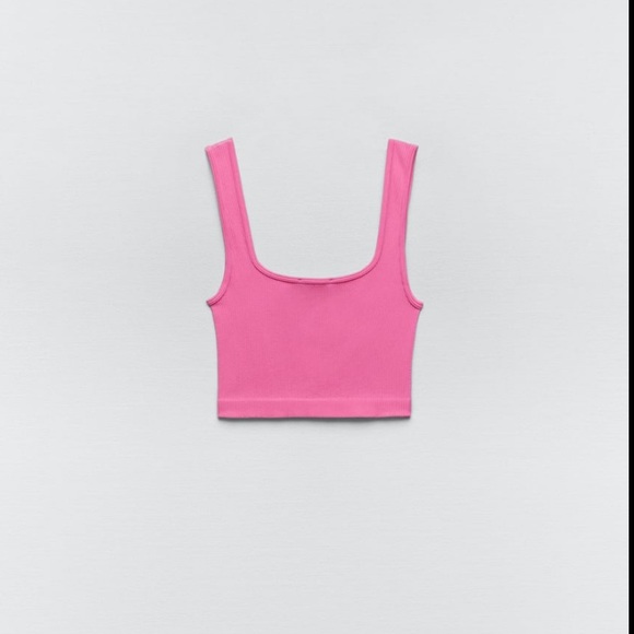 Zara Seamless Crop Tank Top - M/L - BNWT - Picture 6 of 10